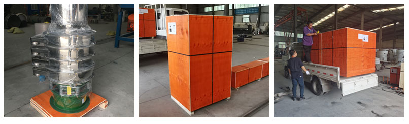 全不銹鋼振動篩包裝,裝箱,裝車。